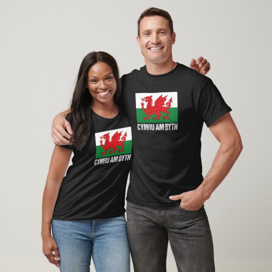 Cymru Am Byth Welsh Pride Wales Tシャツ (ユニセックス)