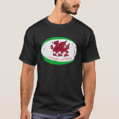 Cymru Am Byth Welsh Rugby Ball Fans Tシャツ (正面)
