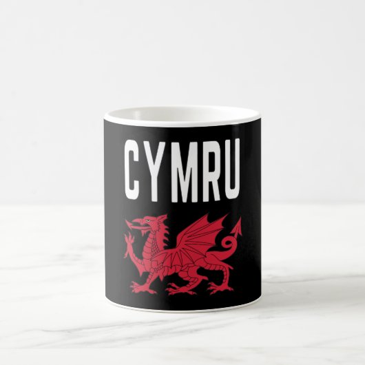 Cymru Cymraeg Walesルーツラグビー誇りを持ったビーへ コーヒーマグカップ (中央)