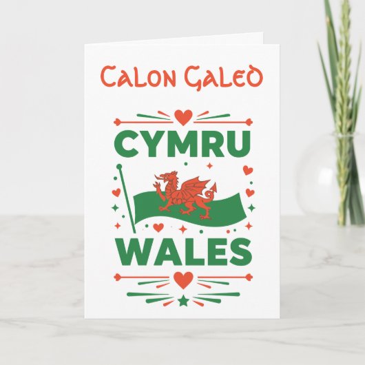 Cymru Red Dragon Wales カード (正面)