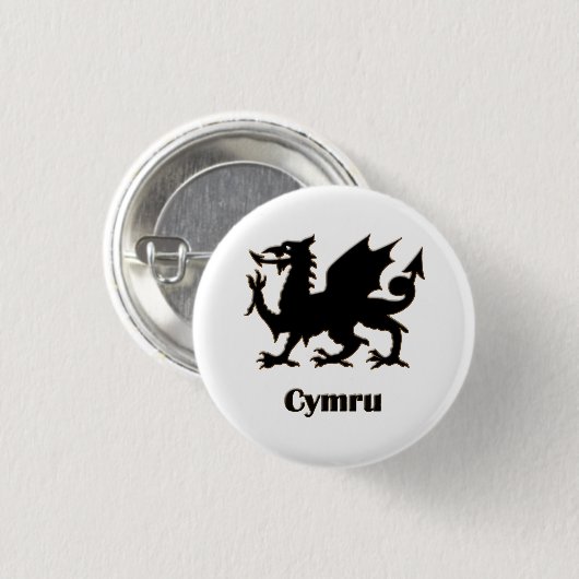 Cymru, Wales pin 缶バッジ (正面&裏面)