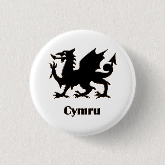Cymru, Wales pin 缶バッジ (正面)