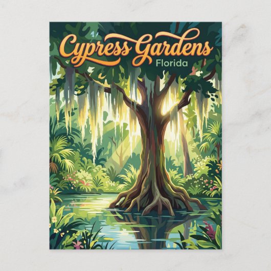 Cypress Gardens Florida ポストカード (正面)