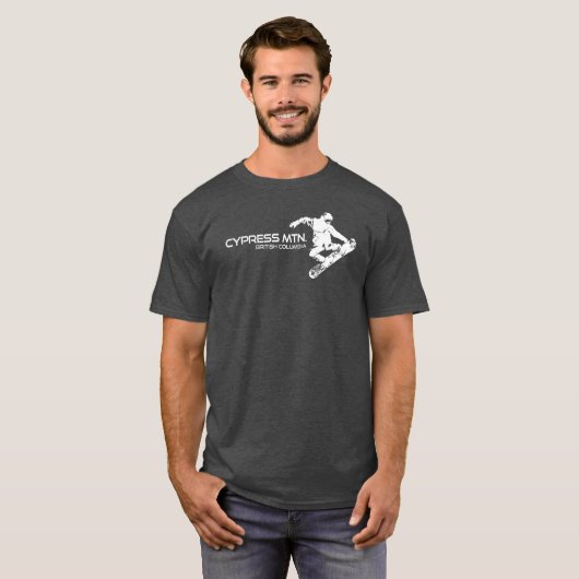 Cypress Mountain British Columbia Snowboarder Tシャツ (正面フル)