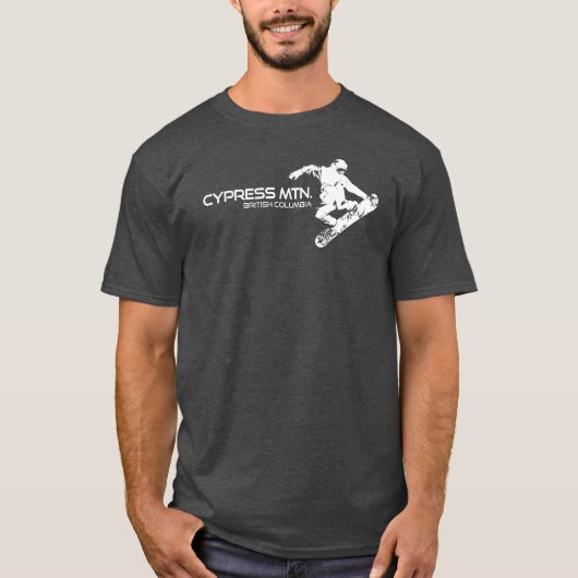 Cypress Mountain British Columbia Snowboarder Tシャツ (正面)