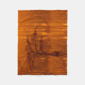 Cypress Trees | George Smith State Park フリースブランケット (正面)