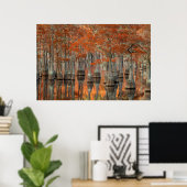 Cypress Trees | George Smith State Park, Georgia ポスター (ホームオフィス)