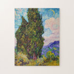 Cypresses, Van Gogh ジグソーパズル<br><div class="desc">Vincent Willem van Gogh (30 March 1853 – 29 July 1890) was a Dutch post-impressionist painter who is among the most famous and influential figures in the history of Western art. In just over a decade, he created about 2, 100 artworks, including around 860 oil paintings, most of which date...</div>