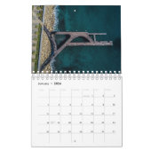 Cyprus from above Calendar カレンダー (1月 2026)