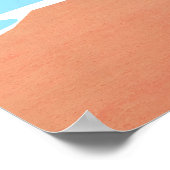 Cyprus Minimal Travel Poster ポスター (角)