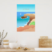 Cyprus Minimal Travel Poster ポスター (キッチン)