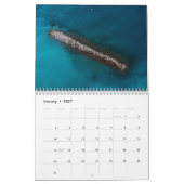 Cyprus sea calendar カレンダー (1月 2027)