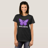 Cystic Fibrosis Awareness Month Purple Ribbon Butt Tシャツ (正面フル)