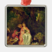 Cythera、c.1717のための乗船 メタルオーナメント (正面)