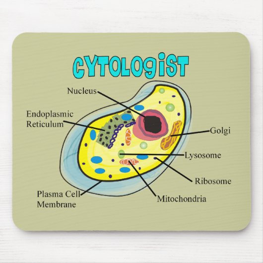 Cytologistのヒト細胞のスケッチのギフト マウスパッド (正面)
