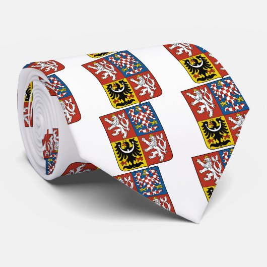 CZチェコスロバキア共和国の紋章付き外衣 ネクタイ (ロール)