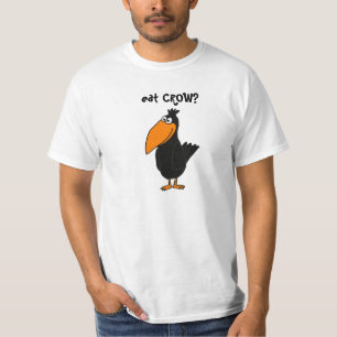 CZ-おもしろいカラスのワイシャツを食べて下さい Tシャツ
