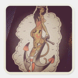 CZAのステッカー スクエアシール