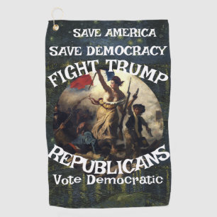 Czar Rue Liar Trump POTUS 愛国 MAGA列車 ホワイトハウス ゴルフタオル