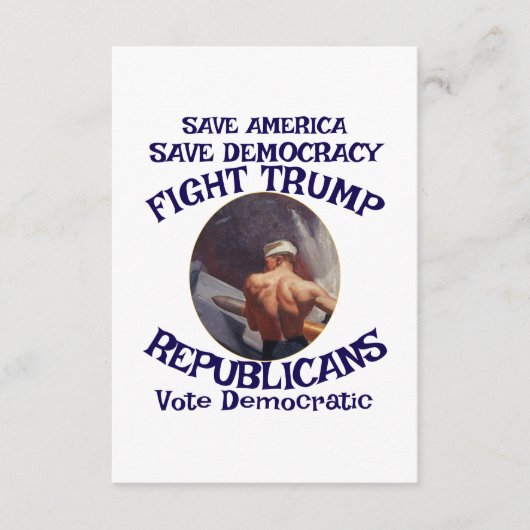 Czar Rue Liar Trump POTUS 愛国 MAGA列車 WH エンクロージャーカード (正面)
