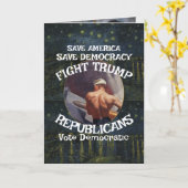 Czar Rue Liar Trump POTUS 愛国 MAGA列車 WH カード (黄色い花)