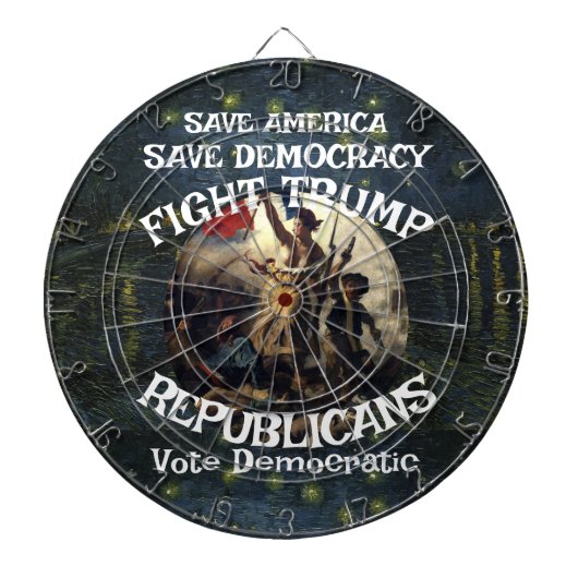 Czar Rue Liar Trump POTUS 愛国 MAGA列車 WH ダーツボード (正面)