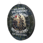 Czar Rue Liar Trump POTUS 愛国 MAGA列車 WH ダーツボード (正面右)