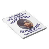 Czar Rue Liar Trump POTUS 愛国 MAGA列車 WH ノートパッド (アングル)
