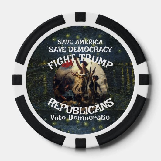 Czar Rue Liar Trump POTUS 愛国 MAGA列車 WH ポーカーチップ (正面)