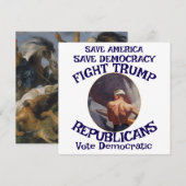 Czar Rue Liar Trump POTUS 愛国 MAGA列車 WH 招待状 (正面/裏面)