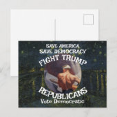 Czar Rue Liar Trump POTUS 愛国 MAGA列車 WH 案内ポストカード (正面/裏面)