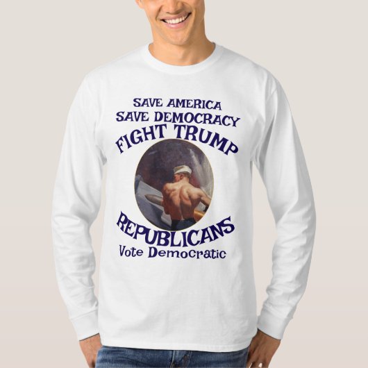 Czar Rue Liar Trump POTUS 愛国 MAGA 列車 WH Tシャツ (正面)
