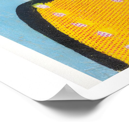 Czech Matchbox Art Print, Man Under Shower ポスター (角)