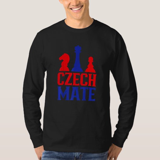 Czech Mate Czech Republic Chess Player Chess Club Tシャツ (正面)