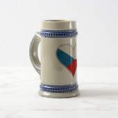 CZECH mug -スタイルとカラーを選択 ビールジョッキ (正面左)