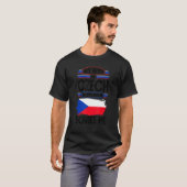 Czech Republic Czech Flag My Wife Is Czech Nothing Tシャツ (正面フル)