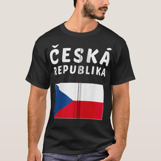 Czech Republic  Czech Tee Flag souvenir Gift Zip  Tシャツ (正面)