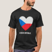 Czech Republic Flag Czech Tシャツ (正面)