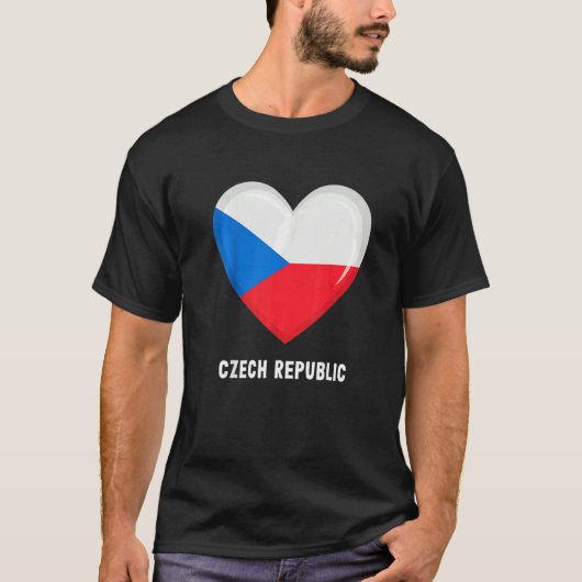 Czech Republic Flag  Czech Tシャツ (正面)