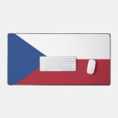 Czech Republic flag phone case デスクマット (キーボード&マウス)