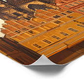 Czech Republic Illustration Travel Art Vintage ポスター (角)