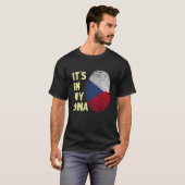 Czech Republic In My Dna Czech Flag Team Czech Tシャツ (正面フル)