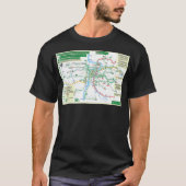 Czech Republic  Prague  Praha  Metro Map  HD  Tシャツ (正面)
