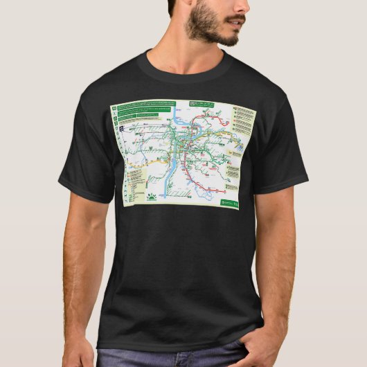 Czech Republic Prague Praha Metro Map HD Tシャツ (正面)