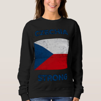 Czech Republic Strong,チェコ国旗,チェコ国旗 スウェットシャツ