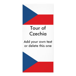 Czechiaの旗を持つラックカード ラックカード