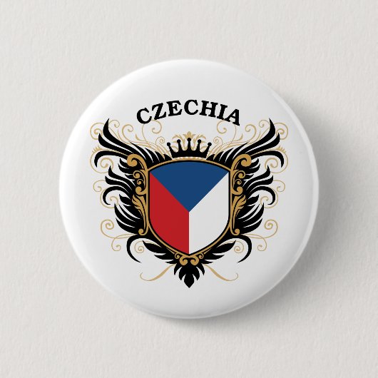 Czechia 缶バッジ (正面)