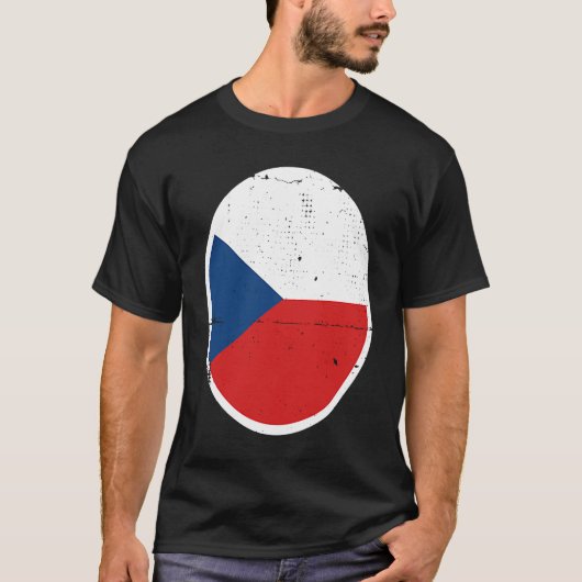 Czechia Flag Proud Czech Tシャツ (正面)