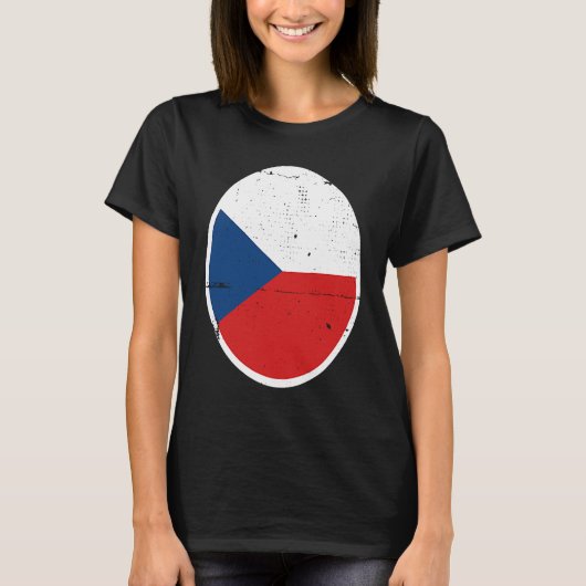 Czechia Flag Proud Czech Tシャツ (正面)