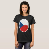 Czechia Flag Proud Czech Tシャツ (正面フル)